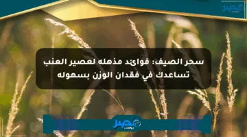 سحر الصيف: فوائد مذهلة لعصير العنب تساعدك في فقدان الوزن بسهولة